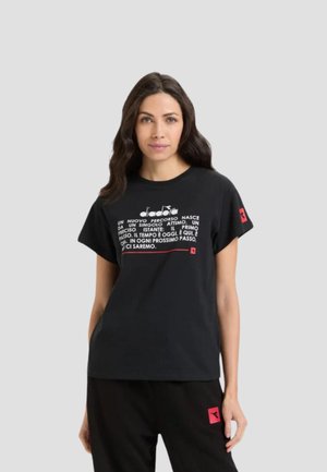 Diadora URBANITY - T-shirt con stampa - black