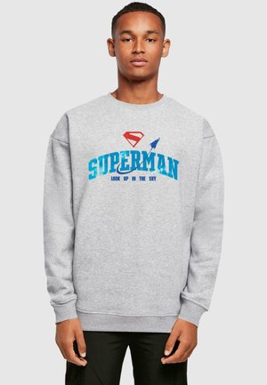 SUPERMAN LOOK UP IN THE SKY CREWNECK - Sweatshirt - grey