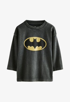 Next REGULAR FIT - BATMAN LONG SLEEVE - Majica kratkih rukava s printom - black washed