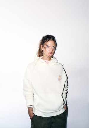 PULL&BEAR, STWD FLORAL GRAPHIC - HOODIE - Sweat à capuche - white