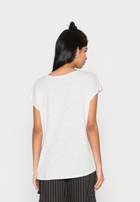 Noisy May NMMATHILDE LOOSE LONG - T-shirt básica - oyster mushroom