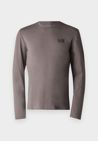 TRAIN CORE TEE - Tops ar garām piedurknēm - volcanic glass