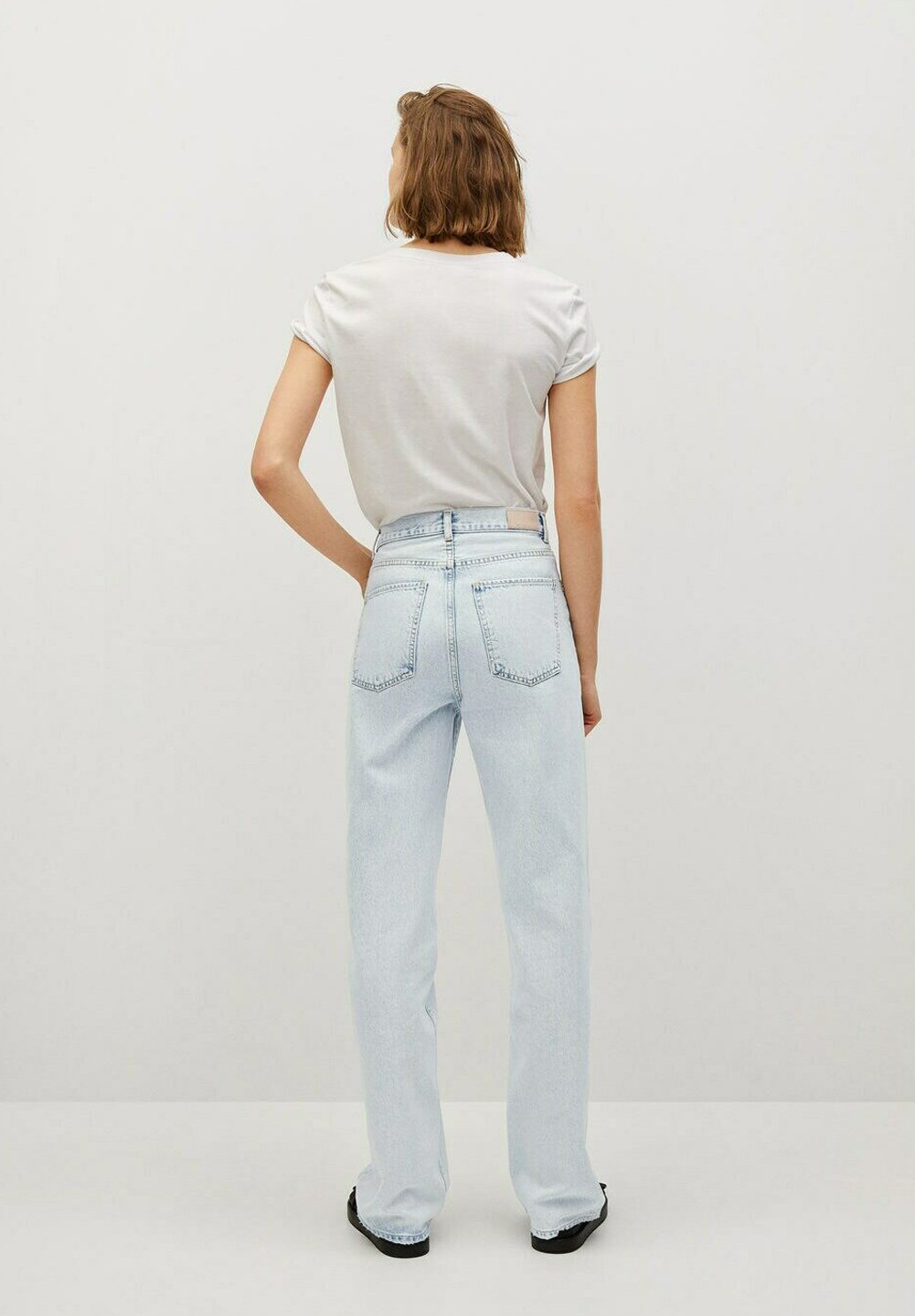 Mango KAIA - Straight leg jeans - lichtblauw/Lichtblauw - Zalando.nl