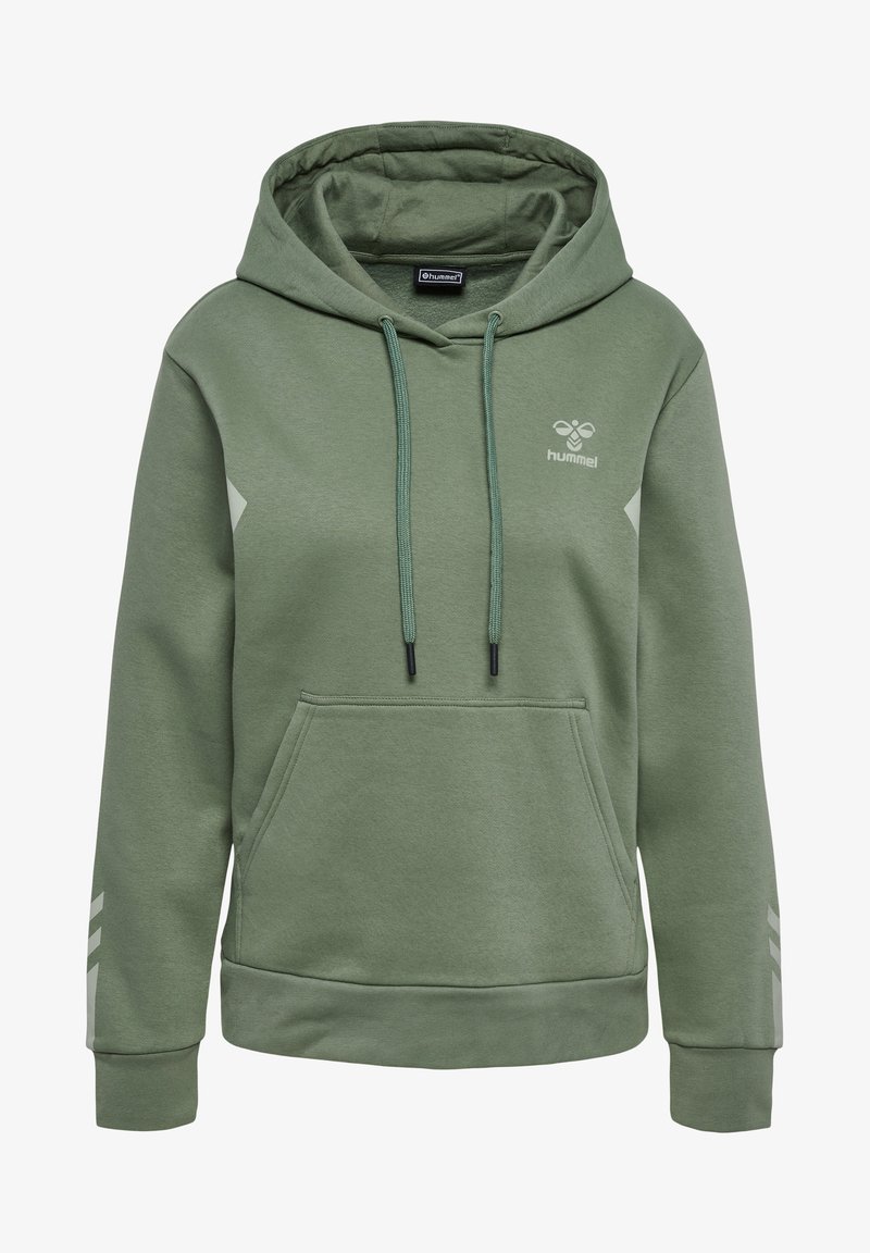 Hummel HMLACTIVE - Felpa con cappuccio - sea spray/verde Hummel HMLACTIVE - Felpa con cappuccio - sea spray/verde