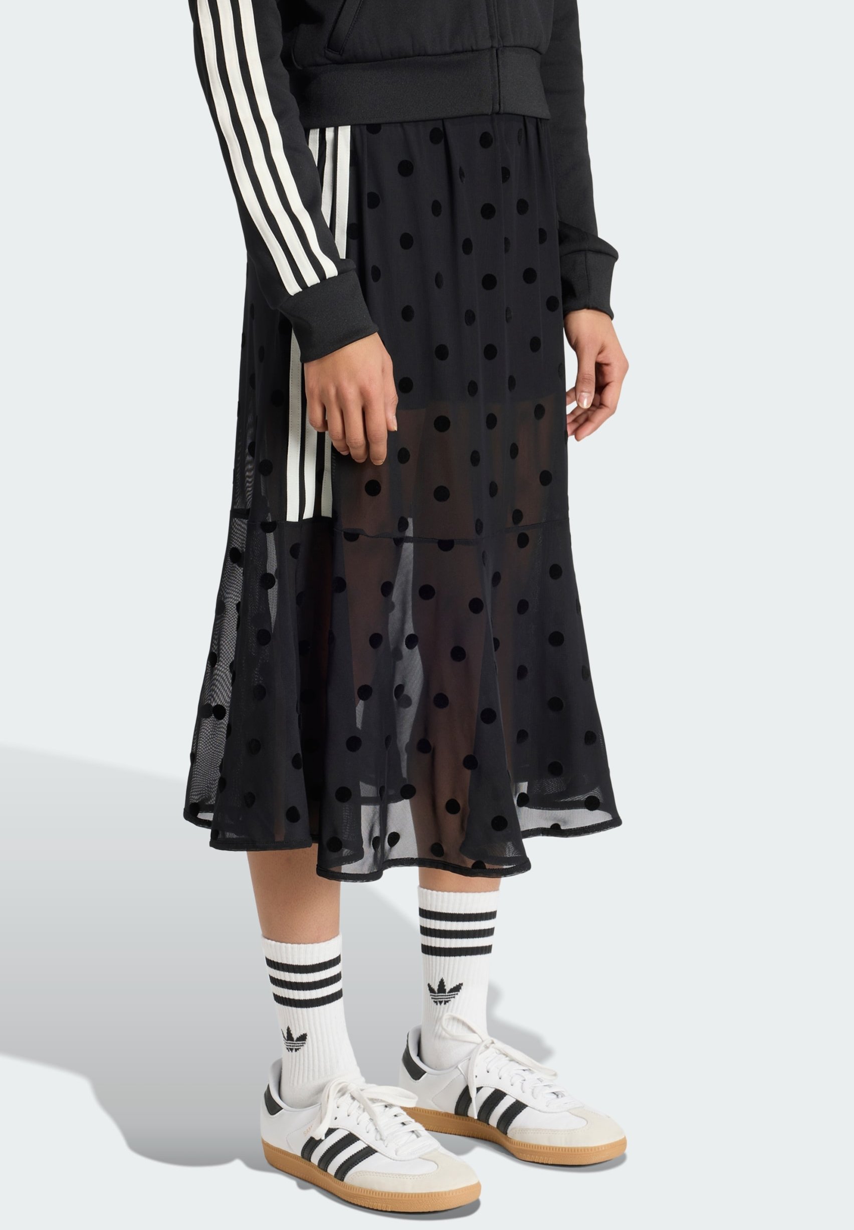 adidas gazelle silver green womens SIDNY WHITE/BLACK POLKA DOT Women's Tennis Sneaker – Betsey Johnson main image 0