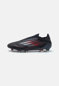 F50 ELITE LACELESS FIRM GROUND - Scarpe da calcetto con tacchetti - core black/iron metallic/lucid red