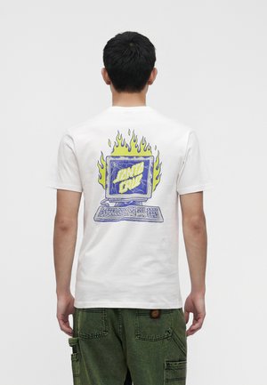 Santa Cruz, SELF DESTRUCT UNISEX - Μπλουζάκι με στάμπα - white