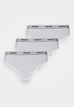 TRIPLET THONG STRIPE 3 PACK - Thong - white