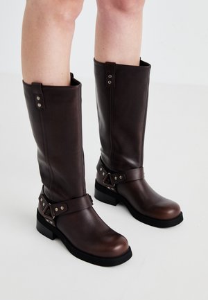 Kauboi-/mootorrattasaapad - dark brown