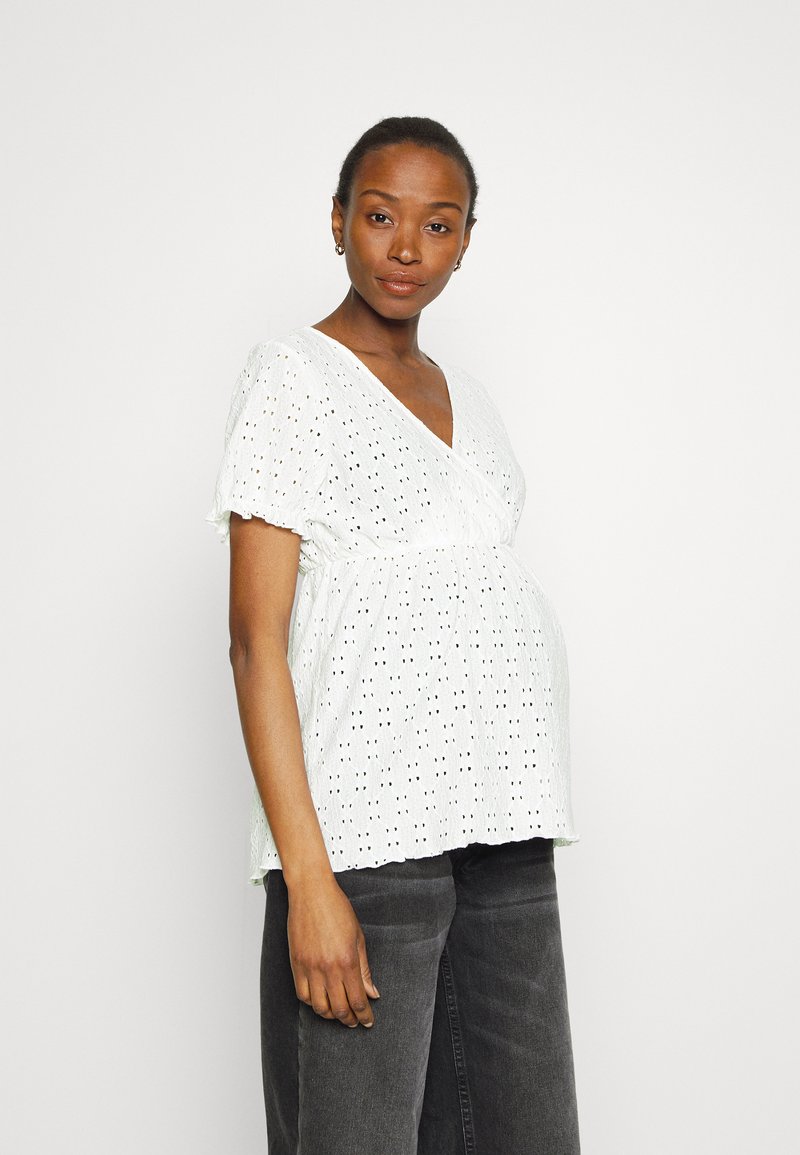 Vero Moda Maternity - VMMMULRIKKE - Tuniek - snow white, Vergroten