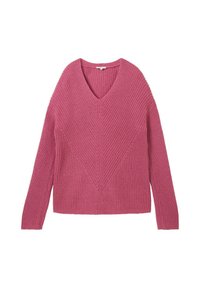 MIT V-AUSSCHNITT - Pulover - pink velvet melange