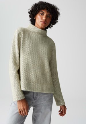 RELAXED FIT SUBTLE STRUCTURE LOCKERE PASSFORM - Pullover - soft matcha