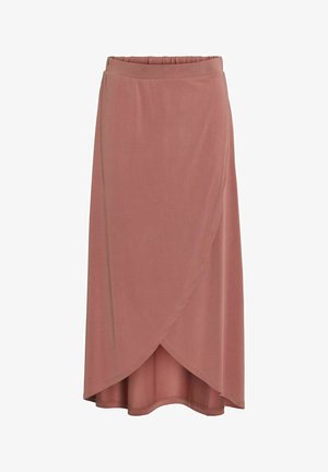 VILA, VIMODALA HW WRAP SKIRT - NOOS - Jupe trapèze - brick dust