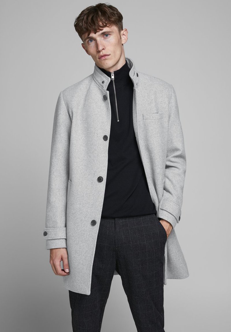 Jack & Jones PREMIUM BLAMELTON SN - Īss mētelis - light grey melange