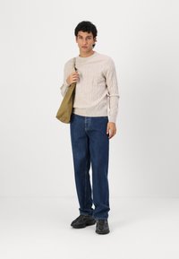 Hackett London Striktrøje - antique white