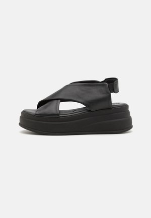 Plateausandalette - black