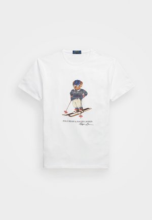 Polo Ralph Lauren SHORT SLEEVE - Nyomott mintás póló - white