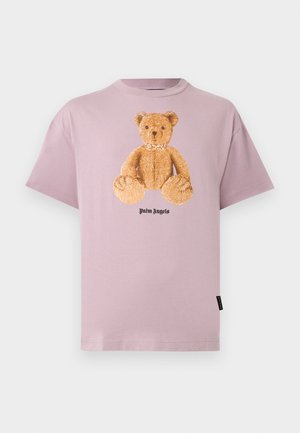 BEAR REGULAR TEE - T-shirt imprimé - lilac/brown
