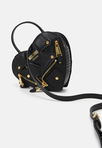 MOSCHINO BIKER BAG - Handväska - fantasy black