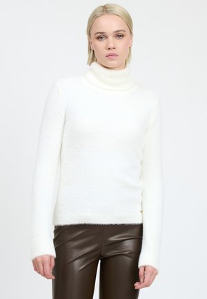INFLUENCER FLUFFY TURTLENECK PULL - Trui - milk