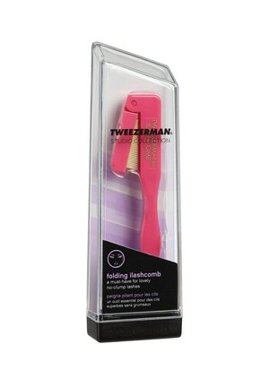 TWEEZERMAN FOLDING ILASHCOMB - WIMPERNKAMM - Eyebrow brush - pink