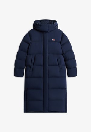 Tommy Jeans, ALASKA LONG PUFFER - Páperový kabát - dark blue