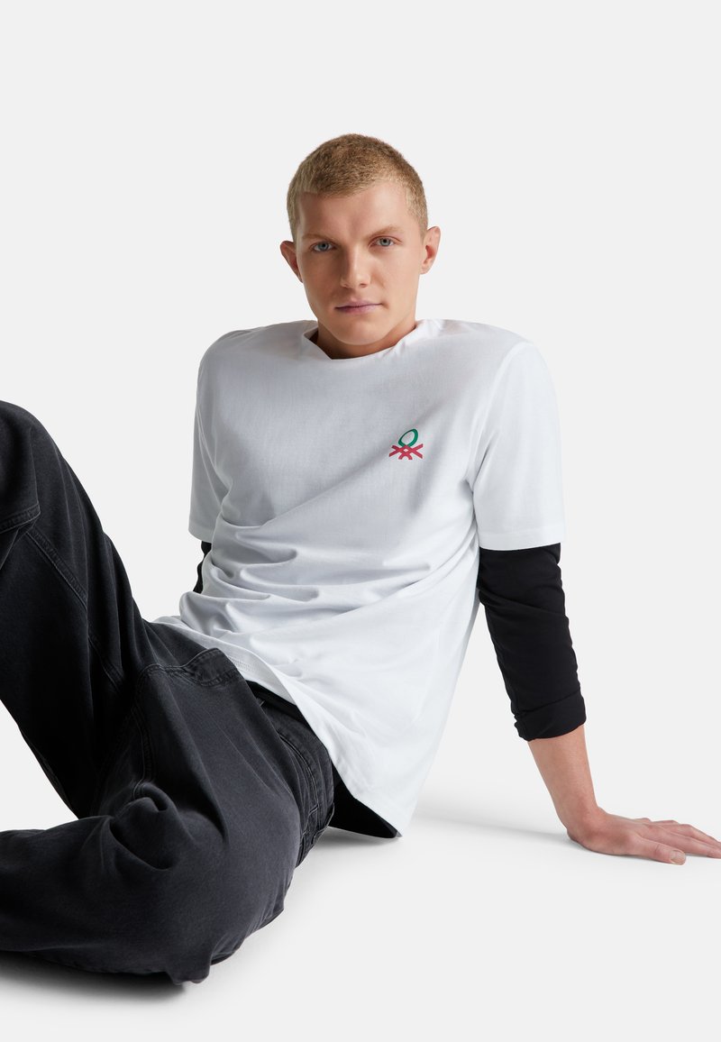 Chemise Noire United Colors Of Benetton Homme, Taille M, Coupe Slim, Manches Longues
