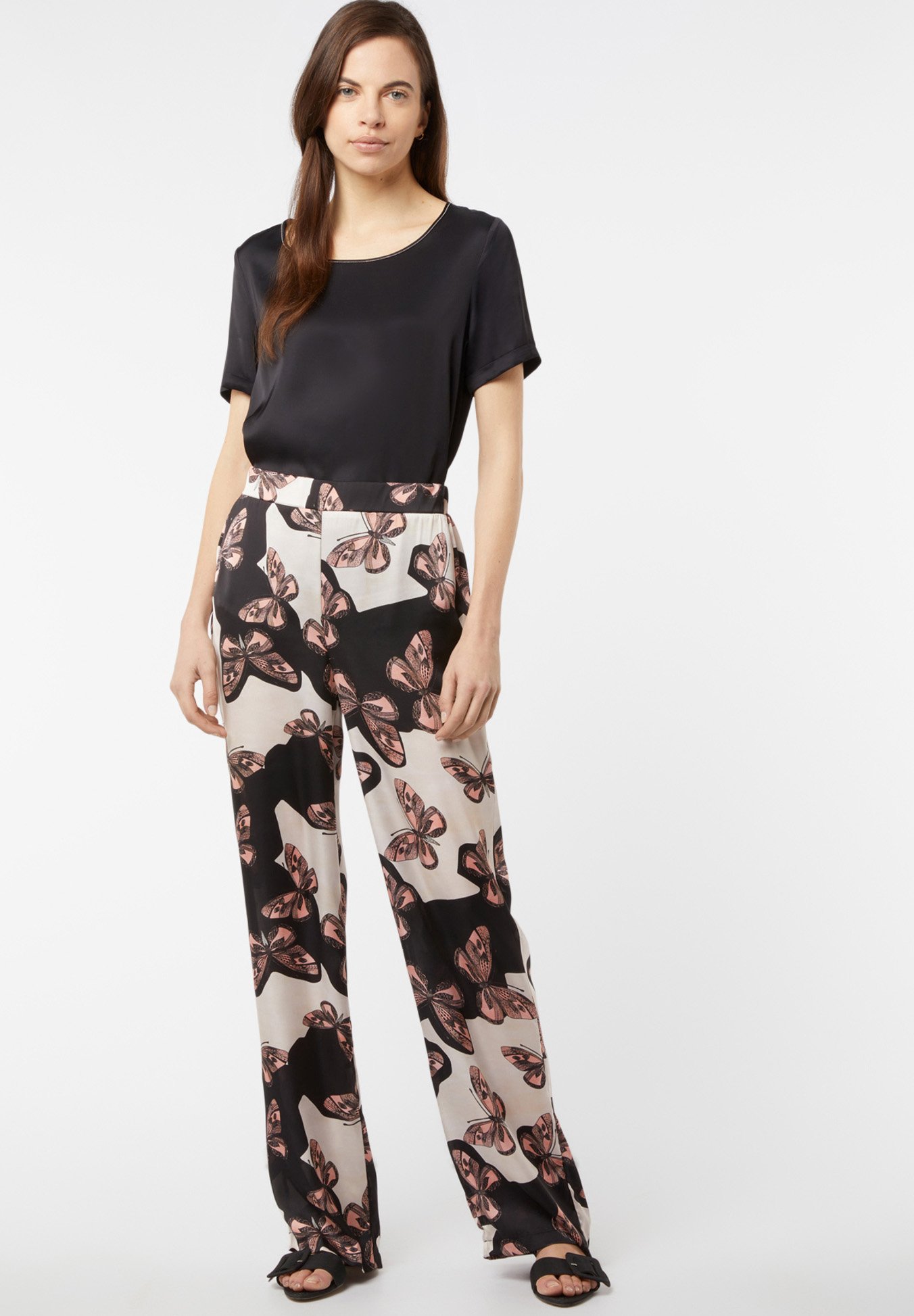 Oltre PALAZZO FANTASIA - Pantalones - rosa - Zalando.es