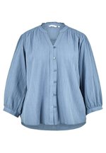 Blusa Stampata Blu A Quadri Donna M
