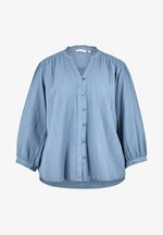 Blusa Stampata Blu A Quadri Donna M Blusa Stampata Blu A Quadri Donna M
