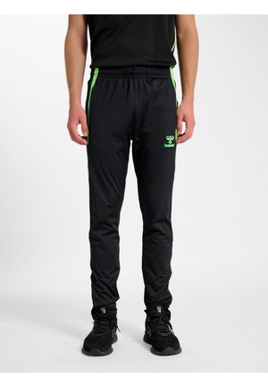 HMLLEAD 2 0 - Træningsbukser - black/green gecko