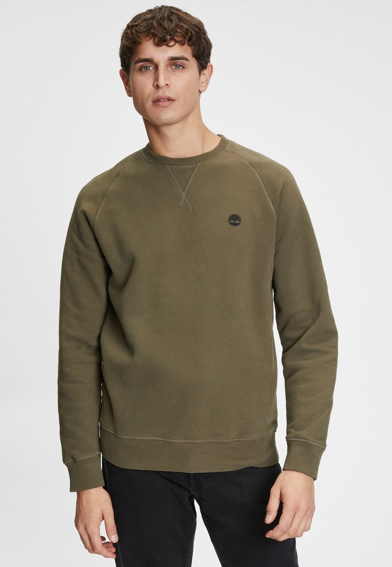 Timberland BRUSHED BACK CREW - Sudadera - grape leaf