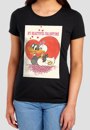 Cotton Soul, LOONEY TUNES MY BEAUTIFUL VALENTINE - Print T-shirt - black