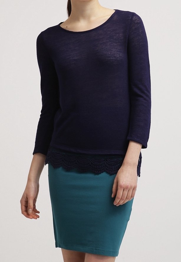 Dorothy Perkins Stickad tröja - dark blue