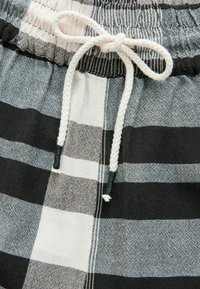Next TEXTURED CHECK BARREL - Broek - black white/zwart - Zalando.nl