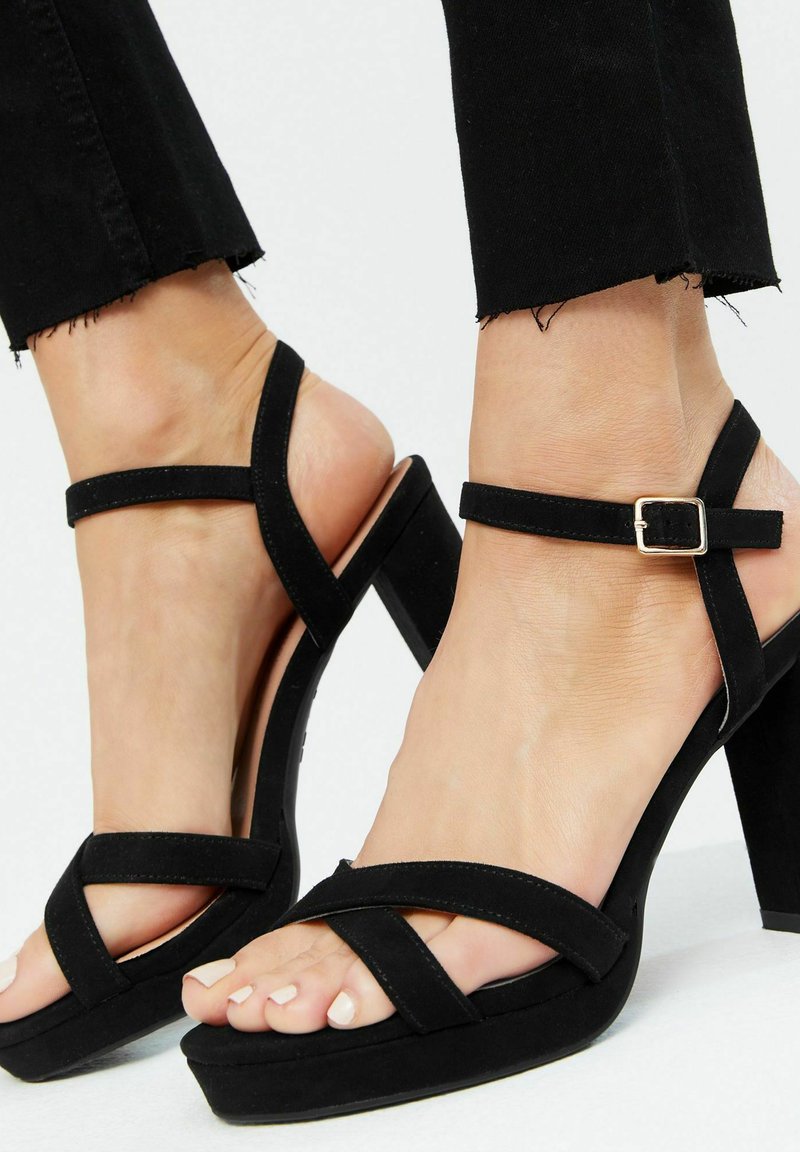 New Look Sandales à talons hauts black/noir ZALANDO.FR
