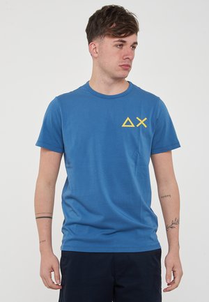 Sun68 BIG LOGO - T-shirt con stampa - avio scuro