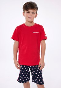 Champion - ICONS CREWNECK SMALL LOGO - T-Shirt basic - red Thumbnail-Bild 1