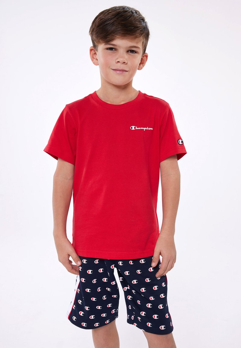 Champion - ICONS CREWNECK SMALL LOGO - Basic T-shirt - red, Enlarge