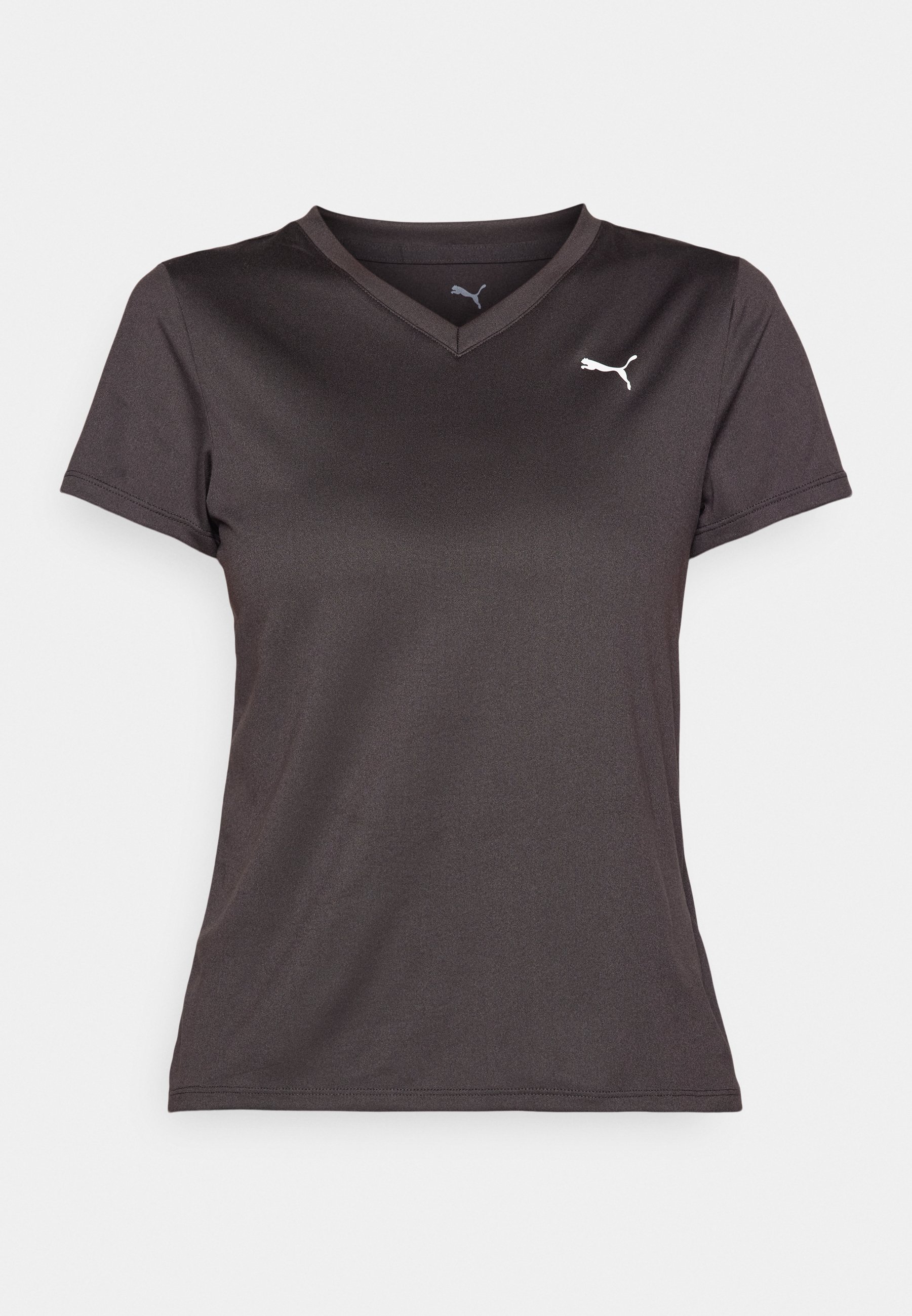 Puma TAD ESSENTIAL V NECK TEE - Sportovní tričko - black