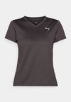 ESSENTIAL VNECK TEE - T-shirts - black