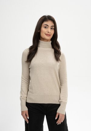 MELA, FEINSTRICK ROLLKRAGENPULLOVER MAYURA  - Jumper - kiesel melange