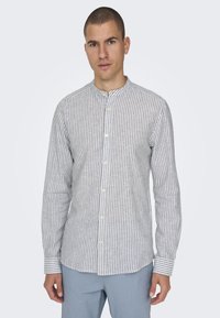 Only & Sons ONSCAIDEN LS MAO STRIPE NOOS - Hemd - dark navy