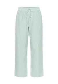 ELMIKOSZ  - Pantalones - pistachio green white stripe