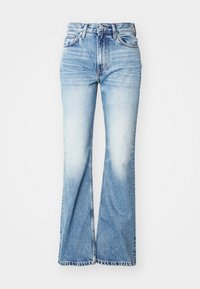 MOON MID WAIST  - Kavbojke na zvonec - seventeen blue
