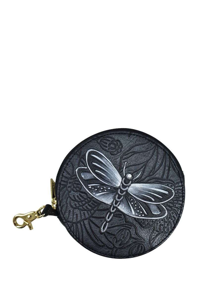 ANUSCHKA PAINTED - Geldbörse - tooled dragonfly meadow pewter