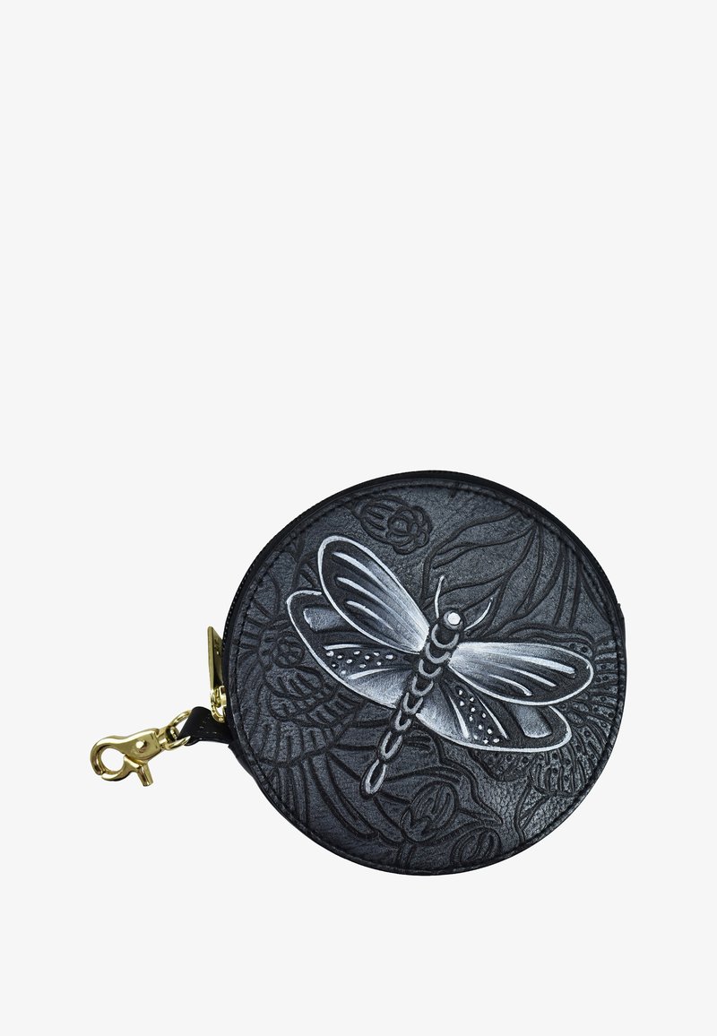 ANUSCHKA PAINTED - Portemonnee - tooled dragonfly meadow pewter