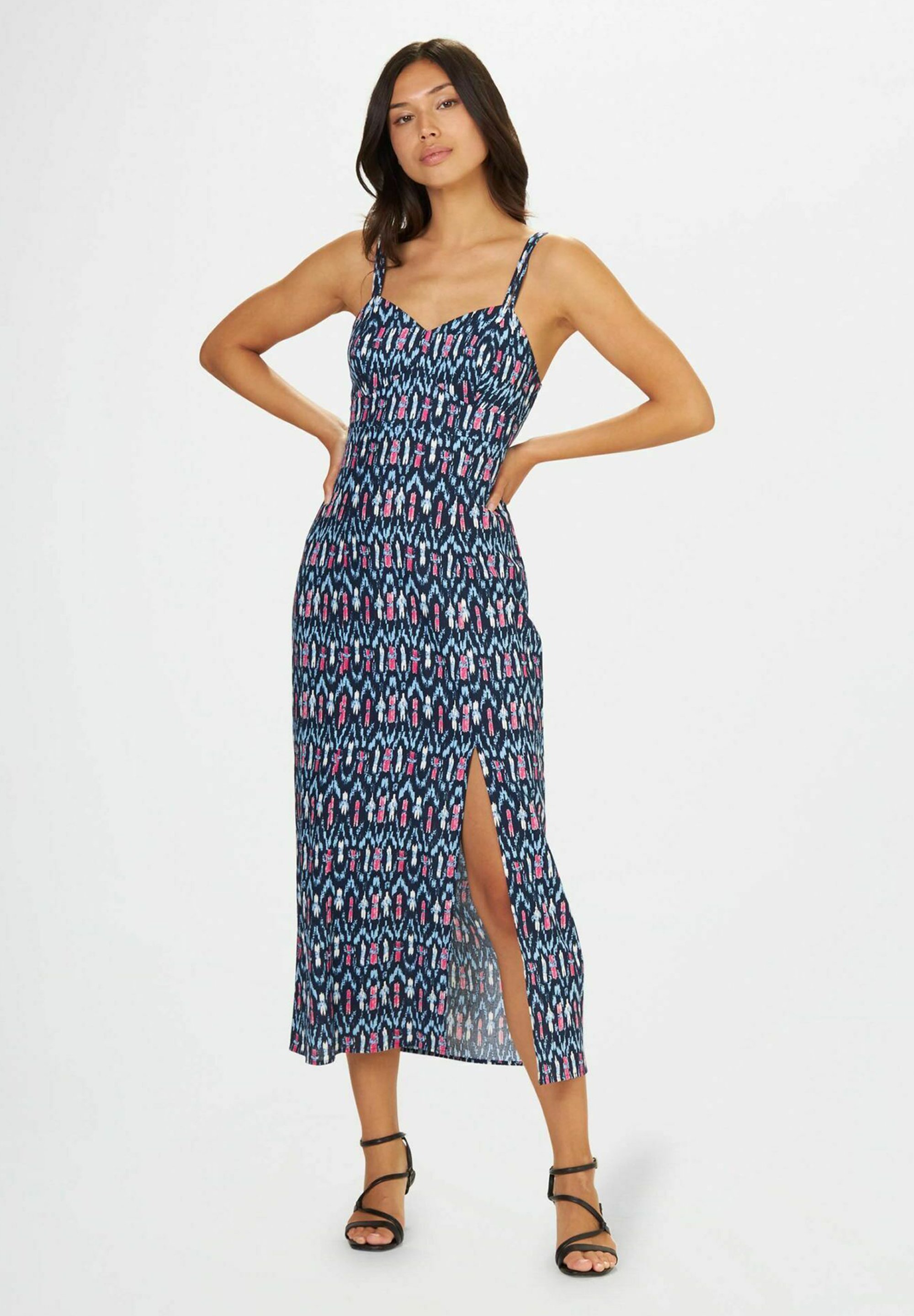 Robe Conbipel Bleue – Taille 38/40 – Évasée Genou – État Neuf