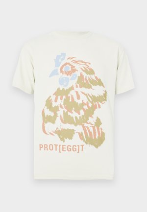 Henrik Vibskov, PROTEGG - T-shirts print - bone white