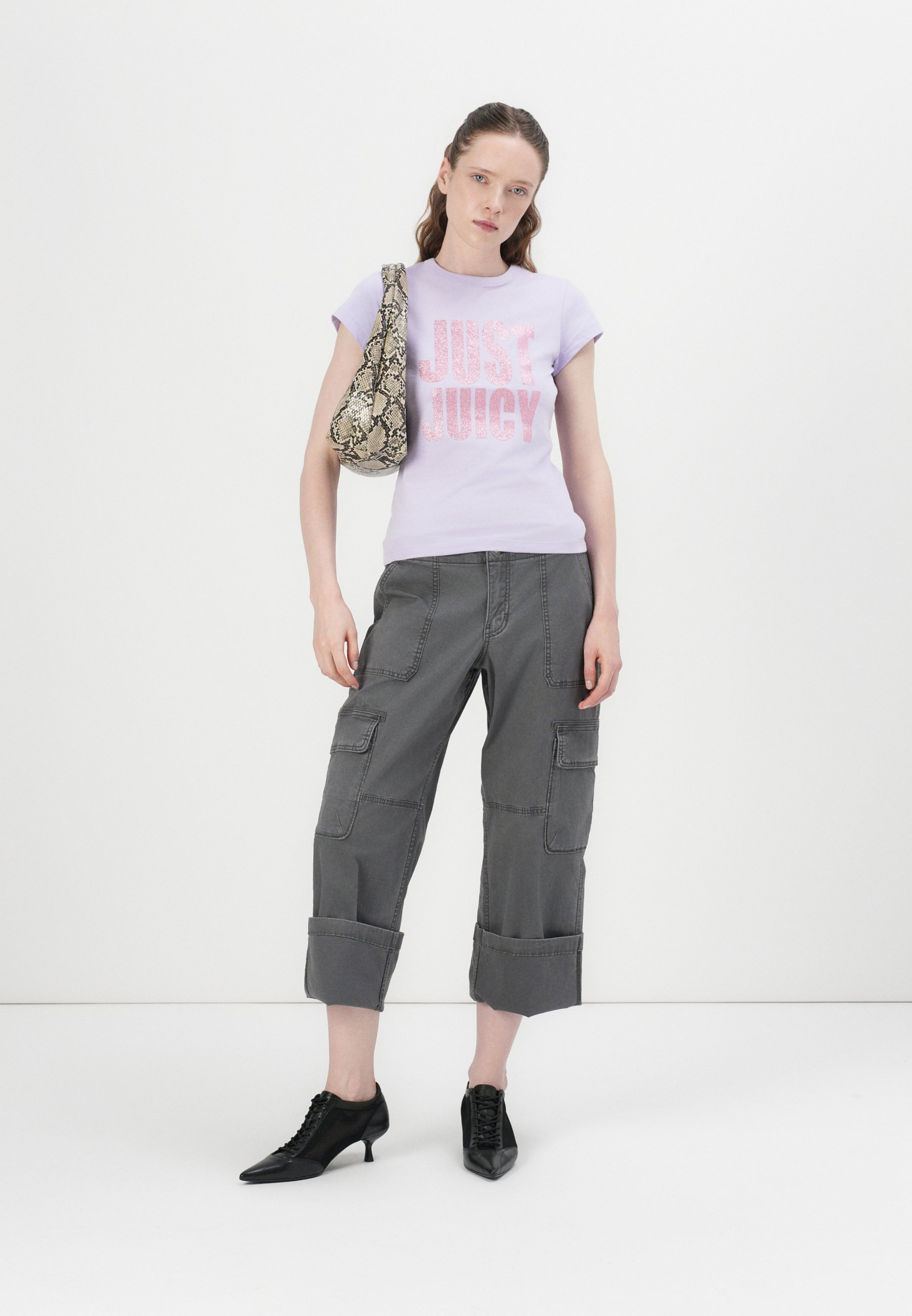 売れ筋商品|||ジューシークチュール Tシャツ レディース トップス Print T-shirt - lilac ジューシークチュール レディース Tシャツ トップス Print T